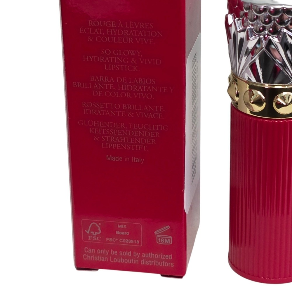 Christian Louboutin Rouge Lipstick Sooo Glow On The Go Papaya Nouba NEW Travel - Picture 15 of 16